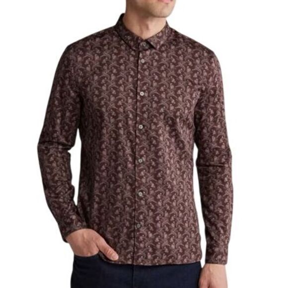 John Varvatos Other - JOHN VARVATOS NWT Ross Floral Print Button Up Casual‎ Long Sleeve Shirt Size XL